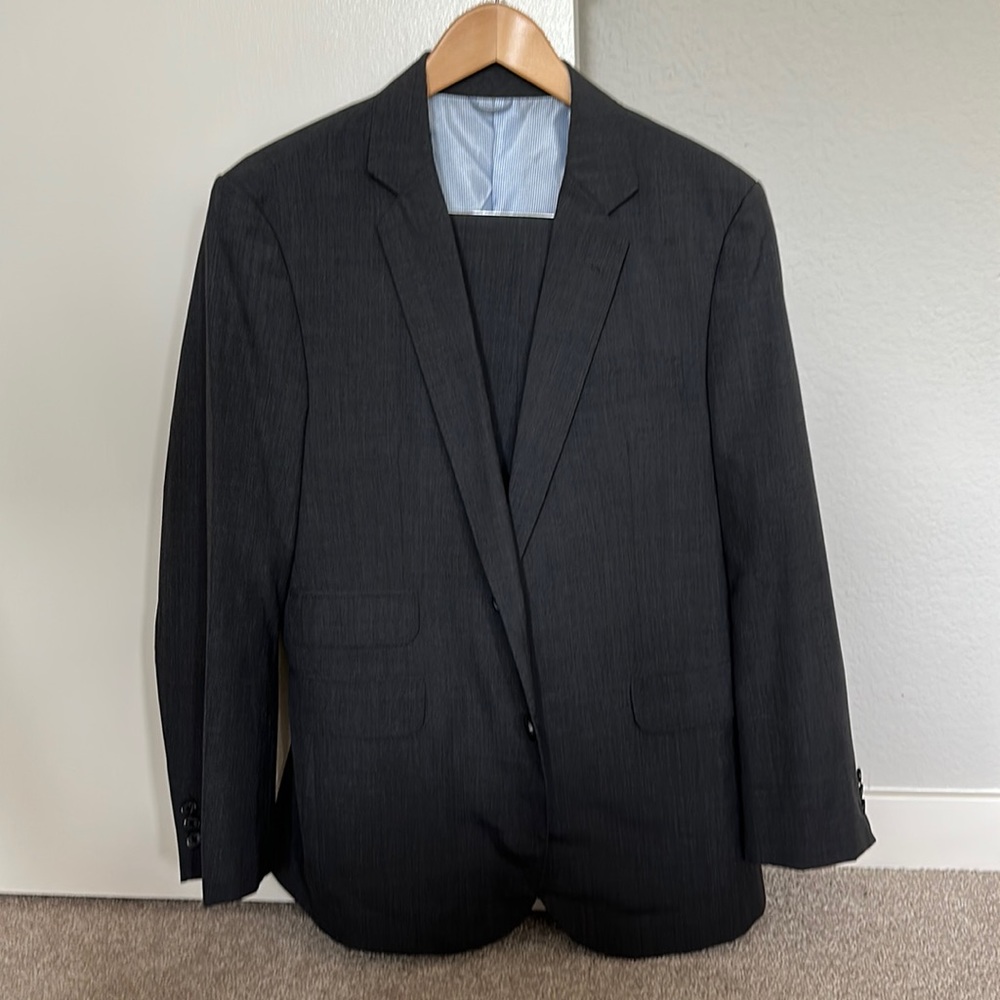Staple charcoal suit from thick as thieves la